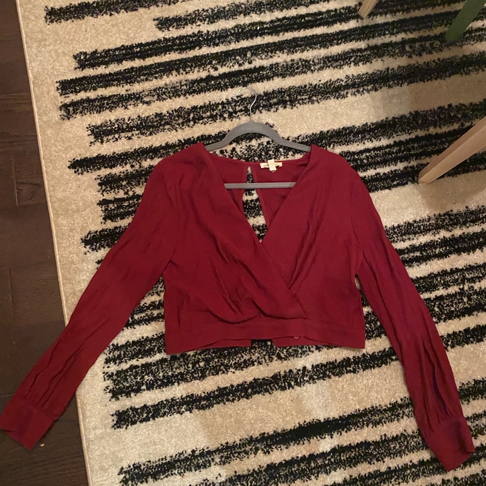 Urban outfitters cropped blouse.